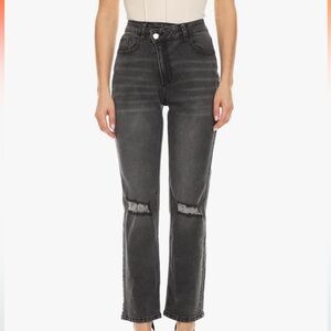 Straight Ripped Jeans - XL